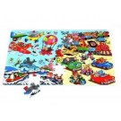 PN240P Zvířátka cestují, Pěnové puzzle 