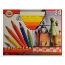 Pastelky trojhrann&eacute; siln&eacute; 24 ks