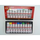 Akrylov&eacute; barvy 40 ml - 10 ks 