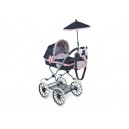 Koč&aacute;rek pro panenky hlubok&yacute; s de&scaron;tn&iacute;kem Classic Romantic