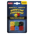 Barevn&eacute; hrac&iacute; dřevěn&eacute; kostky