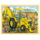 Dřevěn&eacute; puzzle - Bagr