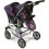 Tandem - Buggy TWINNY - Plum
