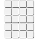 Set 20 ks prázdných magnetek k vlastnímu dotvoření