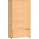 Safety skř&iacute;ňka s policemi a kontejnerem - 60x121x45 cm (02S035)