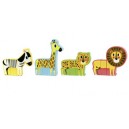 Vilac Dřevěn&eacute; puzzle Vesel&eacute; safari