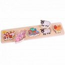 Dřevěn&eacute; vkl&aacute;dac&iacute; puzzle farma