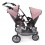Tandem Buggy - šedorůžový
