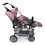 Tandem Buggy - šedorůžový