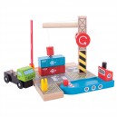Bigjigs Rail Kontejnerov&eacute; překladi&scaron;tě