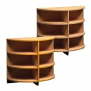 Skř&iacute;ňka půlkulat&aacute; na boxy - 90x76x90 cm (02392)