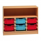 Skříňka na plastové boxy - 105x76 cm (MD)