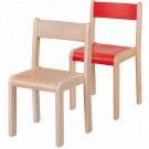 Česká stohovatelná židle, výška sedáku 34 cm (MD)