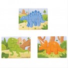 Puzzle 3v1 dinosauři