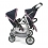 Kočárek Tandem Buggy Vario - modro šedorůžový