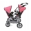Kočárek Tandem Buggy Vario - Korálovošedý