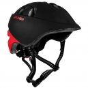 CHERUB Dětsk&aacute; cyklistick&aacute; helma 48-52 cm černo-červen&aacute;
