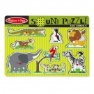 Dřevěné puzzle se zvuky - ZOO