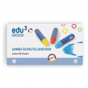 EDU3 Olejov&eacute; pastely Jumbo K12, 12 barev v pap&iacute;rov&eacute; krabičce