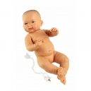NEW BORN HOLČIČKA - realistick&aacute; panenka miminko žlut&eacute; rasy s celovinylov&yacute;m tělem - 45 cm