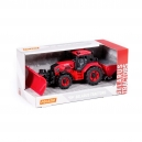 Traktor Belarus s pluhem na sn&iacute;h