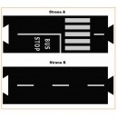 AUTOBUSOV&Eacute; ZAST&Aacute;VKY - flexibiln&iacute; silnice - 2 silikonov&eacute; puzzle d&iacute;ly