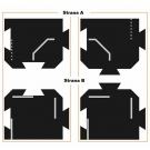 KŘIŽOVATKY - flexibiln&iacute; silnice - 2 silikonov&eacute; puzzle d&iacute;ly