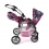 Kočárek Tandem - Buggy TWINNY modro růžový s jednorožci