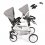 Kočárek Tandem - Buggy TWINNY - šedý