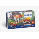 Stavebnice CHEVA - Benz&iacute;nov&aacute; stanice plast 349ks v krabibi 35x19x9 cm