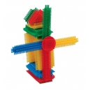  Kostky ježci stavebnice 110ks plast v plastov&eacute;m d&oacute;ze 15x26cm