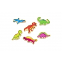 Dřevěn&eacute; magnety s dinosaury 20 kusů
