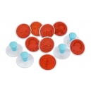 Set velk&yacute;ch dětsk&yacute;ch raz&iacute;tek Počas&iacute;, průměr 7,5 cm, 12 kusů