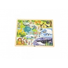 Dřevěné puzzle 48 dílků - ZOO